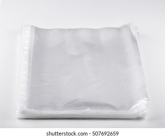 New Transparent  File Sheet Protectors On White Background