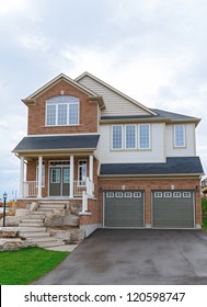 New two storey house in Canada. Ontario, New house in subdivision.