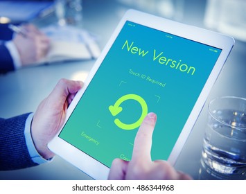 New Version Update Upgrade Concept