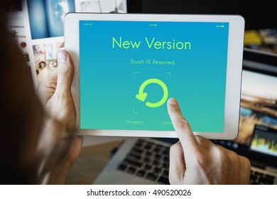 New Version Update Upgrade Concept