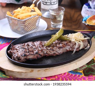 New vision of traditional Mexican cuisine "arrachera"