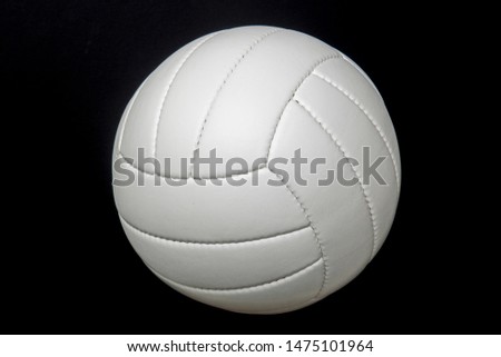 New Volleyball Ball Studio Shot And Isolated On Black