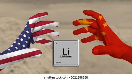 New War Cold China Vs America. China And America Are Trying To Get Their Hands On Lithium Reserves