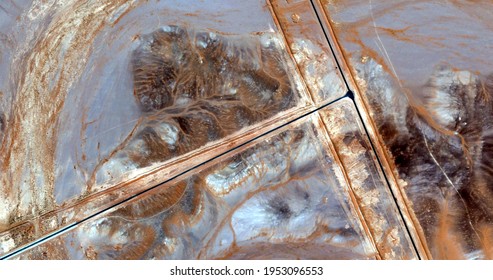 New Way, Abstract Photography Of The Deserts Of Africa From The Air. Aerial View Of Desert Landscapes, Genre: Abstract Naturalism, From The Abstract To The Figurative, Contemporary