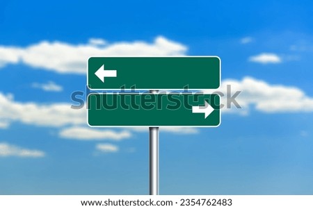 new way and old way classic road sign