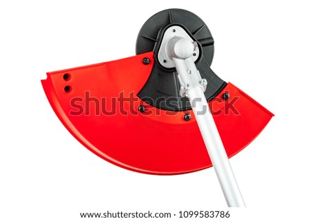 New weed trimmer isolated on white background with clipping path