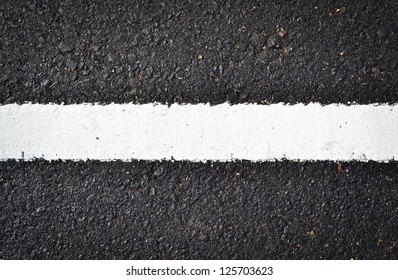 New White Line On The Road Texture