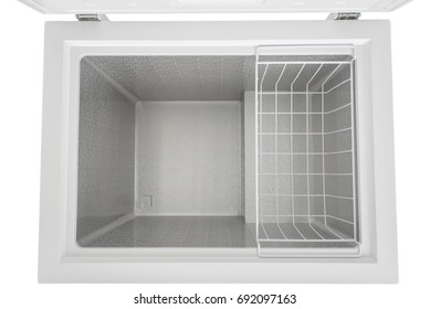 New White Refrigerator Isolated On White Background