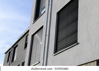 New window with shutter (exterior shot)
