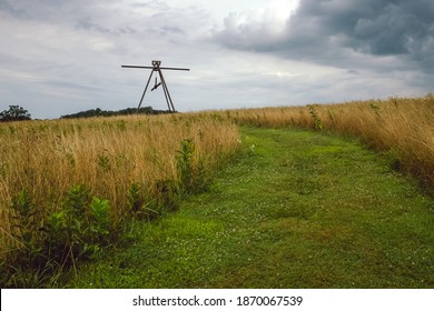 New Windsor, NY, USA, July 30, 2020: Mark Di Suvero At Storm King