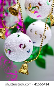 Gold Julri Designs Decoration Stock 