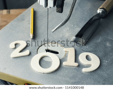 Similar – Year 2019 with tools, creative year 2019