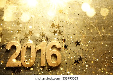 New year decoration with 2016.