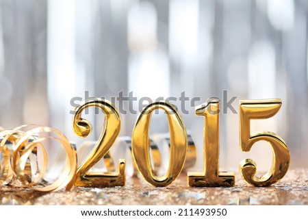New year decoration,2015.