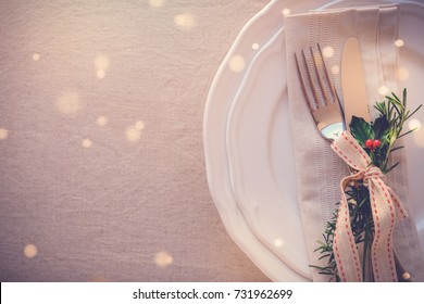 New Year Eve 2022, Christmas Food Menu, Holidays Breakfast, Lunch, Dinner Table Place Setting, Festive Background