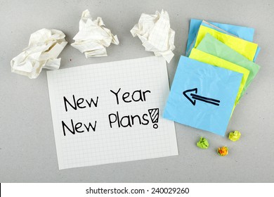 New Year New Plans / Fresh Start Concept