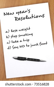 New Year Resolution Say No To Junk Food As Most Important