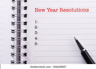 New Year Resolutions List