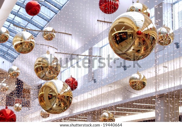 New Years Decorations Malls Central Part Stock Photo Edit Now