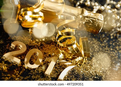 New years eve celebration background with champagne - Powered by Shutterstock