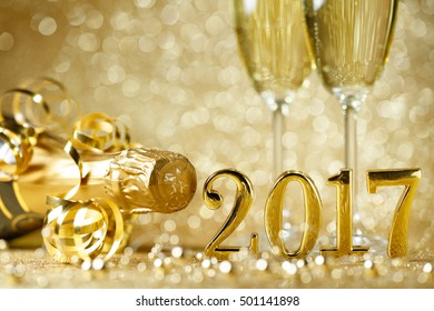 New years eve celebration background with champagne - Powered by Shutterstock