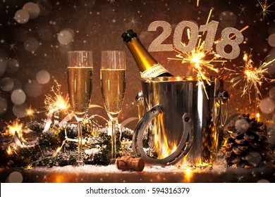 New Years Eve Celebration Background Pair Stock Photo (Edit Now) 431210032