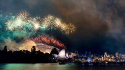 New Years Eve Fireworks And Celebration In Sydney, Australia