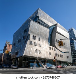 New York, New York 03-15-2020 The Cooper Union Building On A Sunny Day 