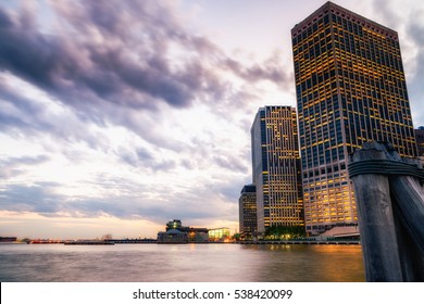 NEW YORK - 19 JULY 2016: 55 Water Street South St. 55 Water Street Is A 687-foot (209 M) Tall Skyscraper In The Financial District Of Lower Manhattan