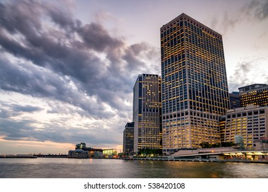 NEW YORK - 19 JULY 2016: 55 Water Street South St. 55 Water Street Is A 687-foot (209 M) Tall Skyscraper In The Financial District Of Lower Manhattan