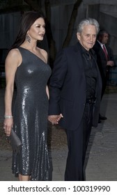 NEW YORK - APRIL 17: Actor Michael Douglas And Actress Catherine Zeta Jones Attend The Vanity Fair Party During 2012 Tribeca Film Festival At The State Supreme Courthouse On April 1, 2012 In New York