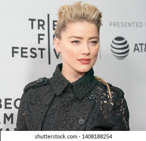 NEW YORK, NEW YORK - APRIL 27: Amber Heard Attends 