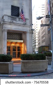 NEW YORK - APRIL 6: The New York Stock Exchange On Wall Street Is Quiet About A Half Hour Before The Ringing Of The Opening Bell On April 6, 2011 In New York City.