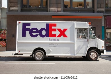 New York - AUGUST 17:Fedex truck in New York