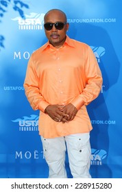 NEW YORK - AUGUST 25 Daymond John, Entrepreneur And Star Of ABC Shark Tank, At The Red Carpet Before US Open 2014 Opening Night Ceremony At National Tennis Center On August 25, 2014 In New York