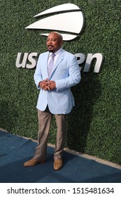 NEW YORK - AUGUST 26, 2019: Daymond John, Business Entrepreneur And Co-star Of ABCs Hit Show Shark Tank, At The Red Carpet Before 2019 US Open Opening Night Ceremony At National Tennis Center In NY