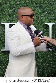 NEW YORK - AUGUST 31, 2015: Daymond John, Entrepreneur And Star Of ABC Shark Tank, At The Red Carpet Before US Open 2015 Opening Night Ceremony At National Tennis Center In New York