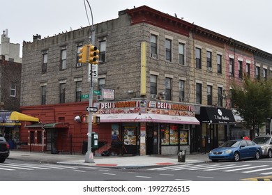 NEW YORK - CIRCA JANUARY 2021: A Bodega In Crown Heights, Brooklyn.