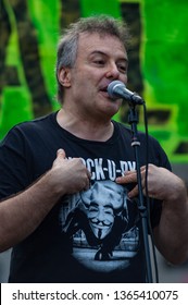 New York City - 16th September, 2012: American Singer And Spoken Word Artist Jello Biafra Giving A Speech At An Occupy Wall St Rally In Foley Square, NYC