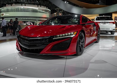 New York City - 3/25/16 - At The New York International Auto Show, Acura Displays Their New NSX. 