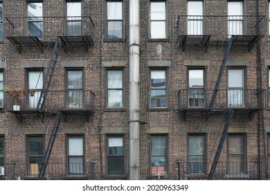 New York City Apartment Window Pattern Symmetry