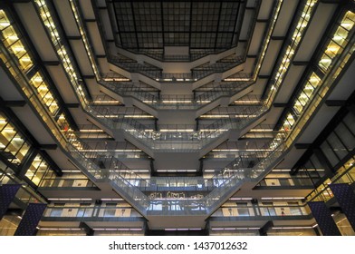 New York City - April 4, 2019: The Bobst Library on the campus of New York University (NYU) in New York City