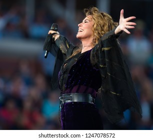 NEW YORK CITY,  - AUGUST 28 : Shania Twain At The 2017 US Open Grand Slam Tennis Tournament