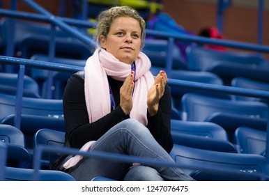 NEW YORK CITY,  - AUGUST 29 : Kim Clijsters At The 2017 US Open Grand Slam Tennis Tournament