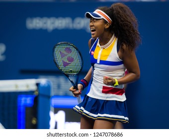 NEW YORK CITY,  - AUGUST 29 : Naomi Osaka Of Japan At The 2017 US Open Grand Slam Tennis Tournament