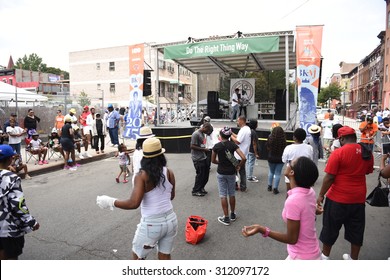 NEW YORK CITY - AUGUST 29 2105:  Spike Lee & His Production Company Staged A  Party On Stuyvesant Ave In Bed-Stuy To Celebrate The Renaming Of The Block For His Classic Film 