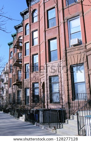 New York City Brownstones Stock Photo (Edit Now) 128277128 - Shutterstock