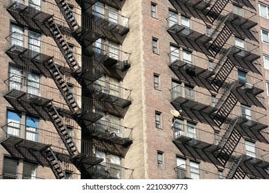 New York City Building Fire Escape Ladders