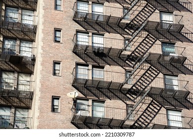 New York City Building Fire Escape Ladders