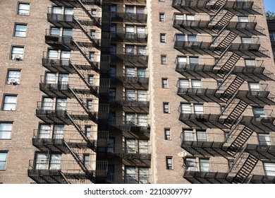 New York City Building Fire Escape Ladders